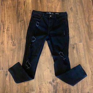Hollister black ripped jeans
